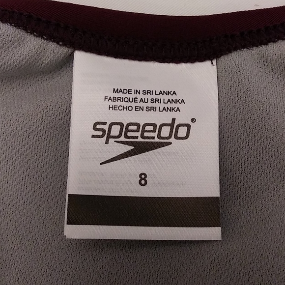Speedo Tie Front One PieceSwimsuit Sz 8 - Picture 11 of 14